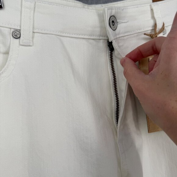 Coldwater Creek Womens Denim Ankle Jean Size 16 White Coastal Casual Neutral NEW - Picture 2 of 14